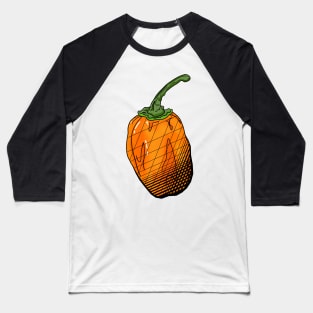 Habanero Pepper Baseball T-Shirt